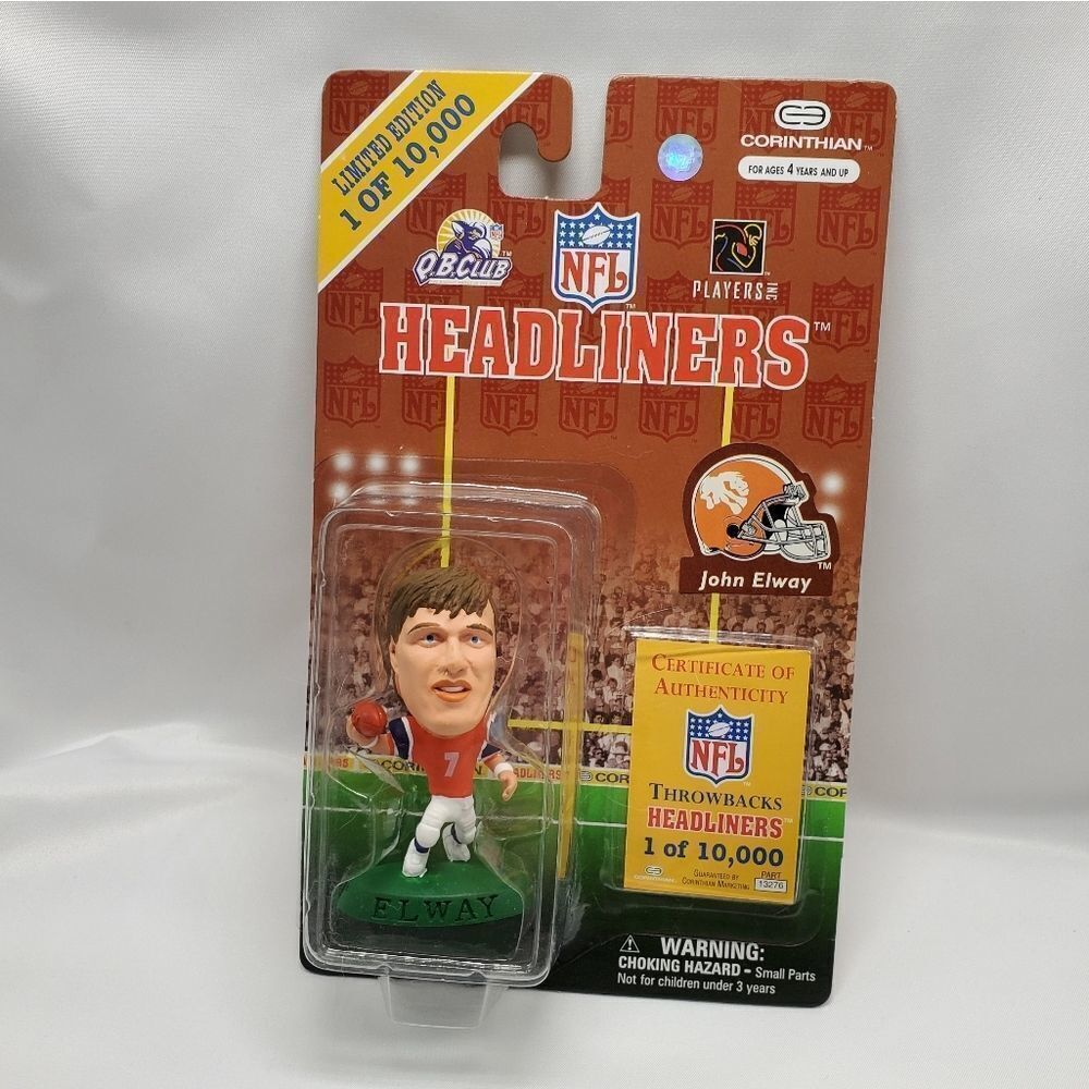 💙NIB Vintage Broncos John Elway Headliners Ltd Edition